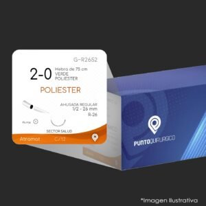 G-R2652 | POLIESTER | CALIBRE  2-0 | 060.841.0049 | ETHIBON EXCEL | C/12
  | Marca: Atramat