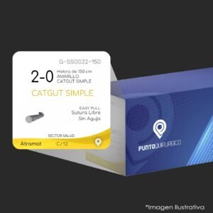 G-SS0022-150 | CATGUT SIMPLE | CALIBRE  2-0 | 060.841.4231 | C/12
  | Marca: Atramat