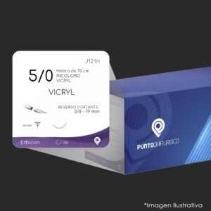 J121H | PGLA90 | CALIBRE  5/0 | VICRYL | PE19305-B | C/36 | Marca: Ethicon