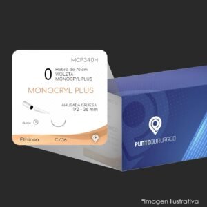 MCP340H | PGC25 PLUS | CALIBRE  0 | MONOCRYL PLUS | SG36261 | C/36 | Marca: Ethicon