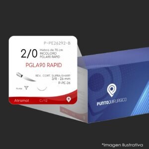 P-PE26292-B | PGLA90 RAPID | CALIBRE  2/0 | VICRYL RAPID | VR9941G | C/12 | Marca: Atramat