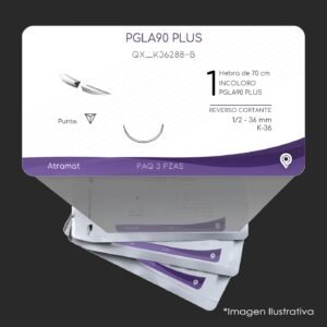 QX_K36288-B | PGLA90 PLUS | CALIBRE  1 | VICRYL PLUS | 3 Sobres | Marca: Atramat