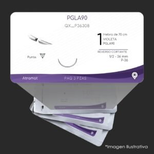 QX_P36308 | PGLA90 | CALIBRE  1 | VICRYL | 3 Sobres | Marca: Atramat
