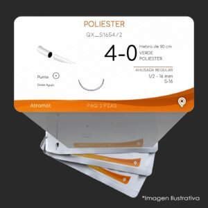 QX_S1654/2 | POLIESTER | CALIBRE  4-0 | ETHIBON EXCEL | 3 Sobres | Marca: Atramat