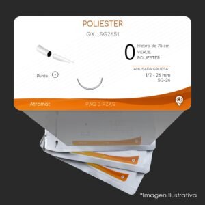 QX_SG2651 | POLIESTER | CALIBRE  0 | ETHIBON EXCEL | 3 Sobres | Marca: Atramat