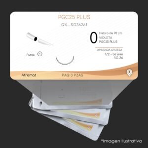 QX_SG36261 | PGC25 PLUS | CALIBRE  0 | MONOCRYL PLUS | 3 Sobres | Marca: Atramat