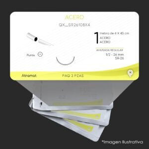 QX_SR26108X4 | ACERO | CALIBRE  1 | ACIFLEX | 3 Sobres | Marca: Atramat