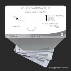 QX_X65278-240LOOP | POLIDIOXANONA PLUS | CALIBRE  1 | PDS II PLUS | 3 Sobres | Marca: Atramat