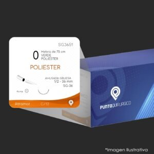 SG3651 | POLIESTER | CALIBRE  0 | ETHIBON EXCEL | C/12 | Marca: Atramat