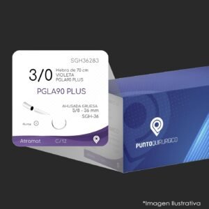 SGH36283 | PGLA90 PLUS | CALIBRE  3/0 | VICRYL PLUS | VCP374H | C/12 | Marca: Atramat