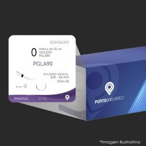 SGH36301 | PGLA90 | CALIBRE  0 | VICRYL | J376H | C/12 | Marca: Atramat