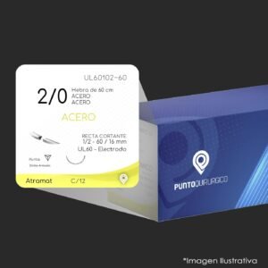 UL60102-60 | ACERO | CALIBRE  2/0 | ACIFLEX | EP15 | C/12 | Marca: Atramat